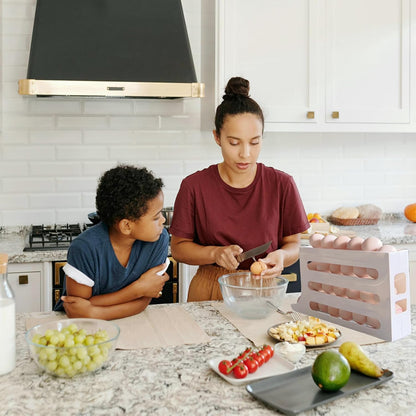 Automatic Rolling Egg Dispenser for Refrigerator