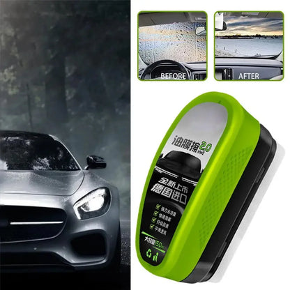 Car Glass Oil Film & Anti-Mist Remover