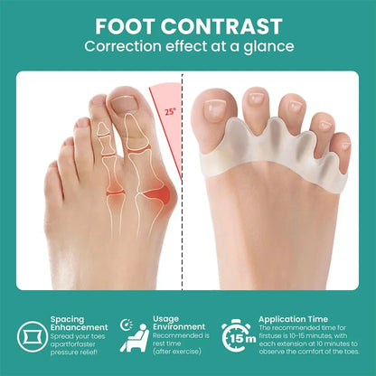 Soft Silicone Toe Separator & Foot Corrector