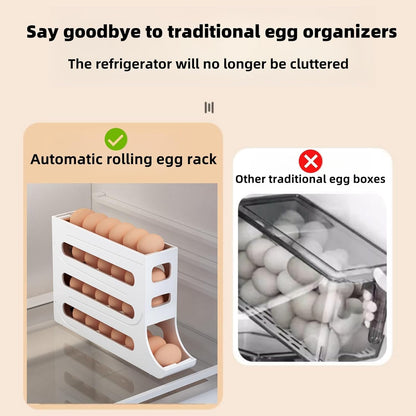 Automatic Rolling Egg Dispenser for Refrigerator