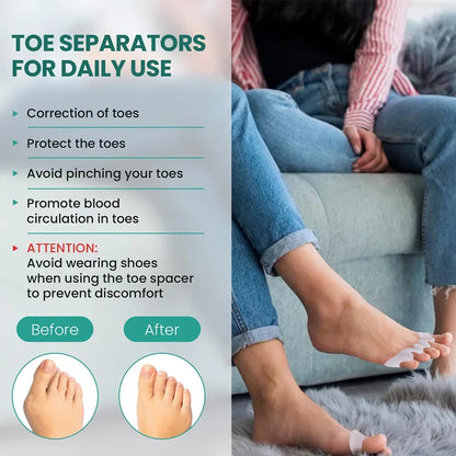 Soft Silicone Toe Separator & Foot Corrector