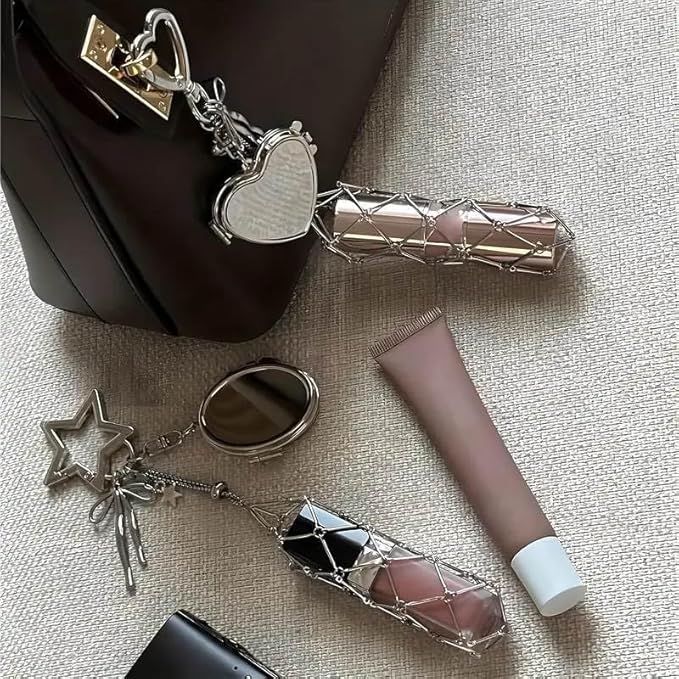 Lipstick Holder Charm Keychain