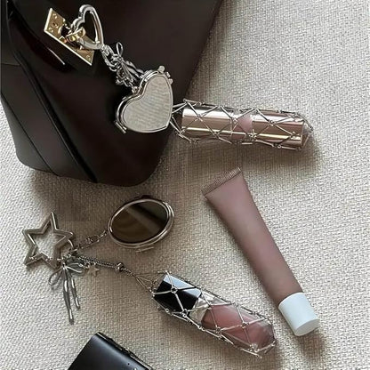 Lipstick Holder Charm Keychain