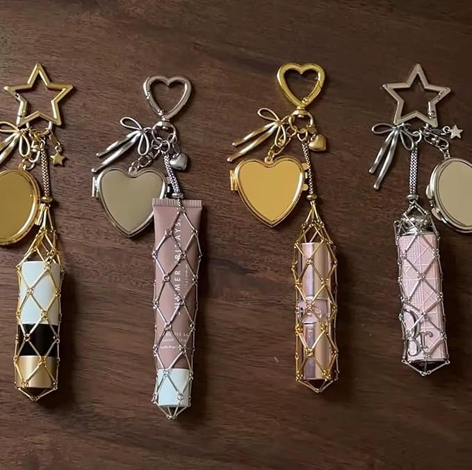Lipstick Holder Charm Keychain