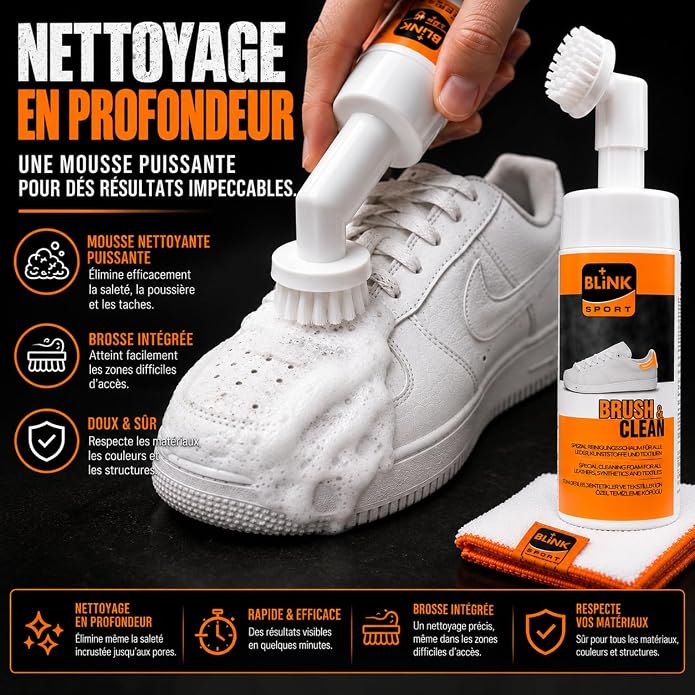 Blink Shoe Cleaning Brush & Foam Cleaner