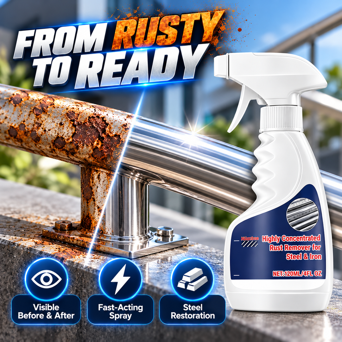 Multipurpose Rust Removal Spray