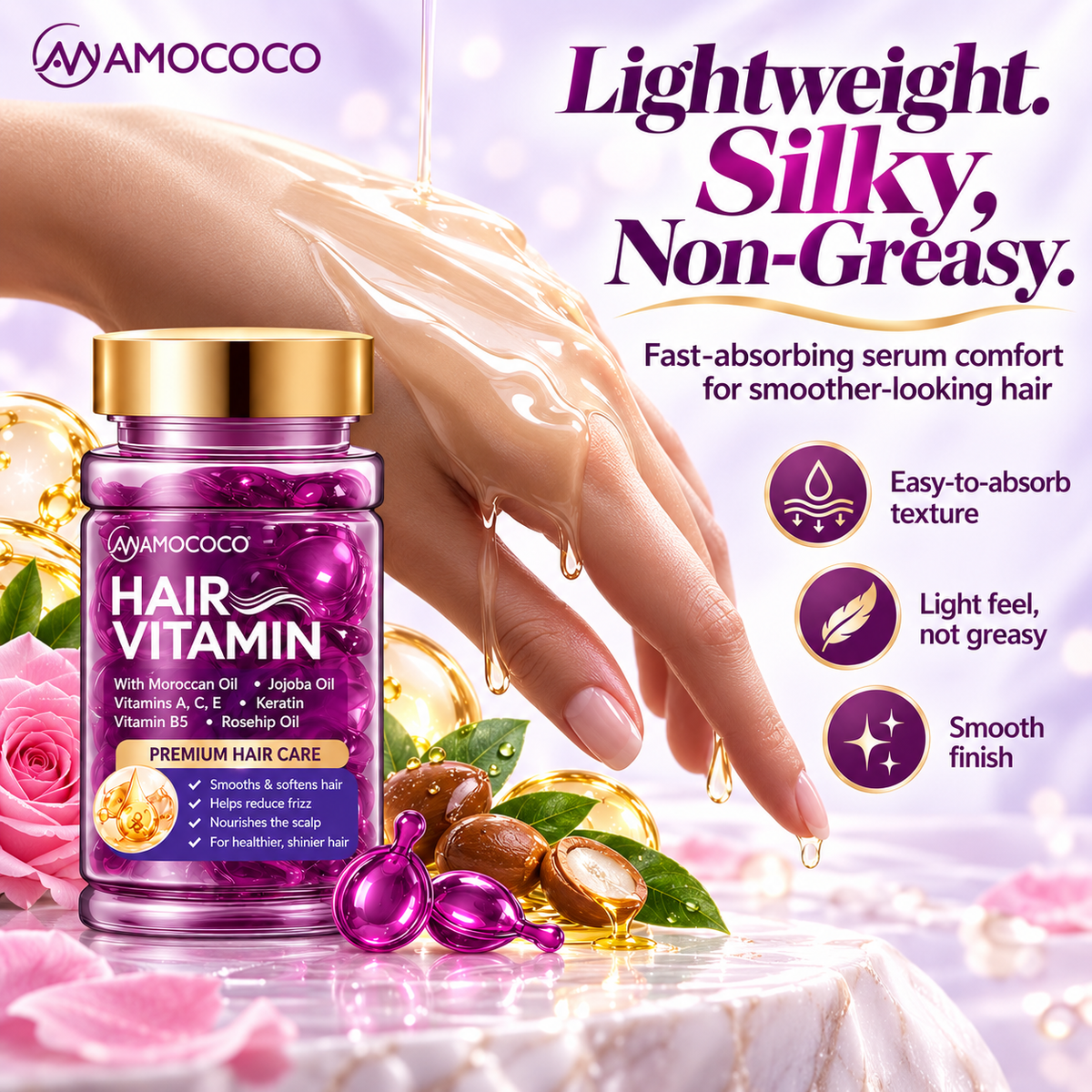 Hair Vitamin Shine & Frizz Control Capsules