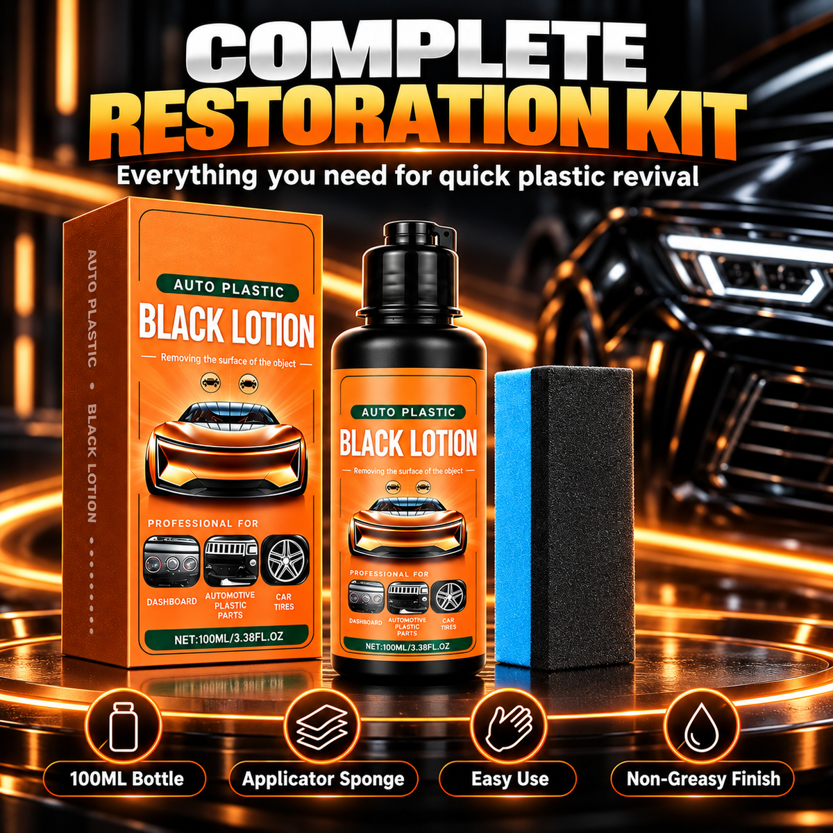 Multipurpose Plastic Restorer Lotion