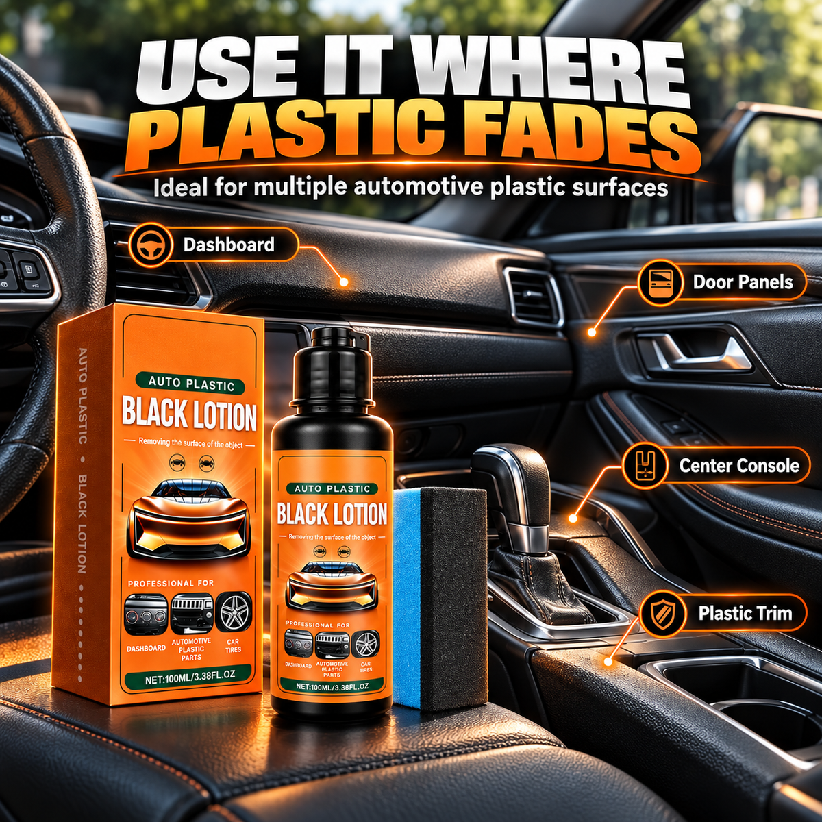 Multipurpose Plastic Restorer Lotion