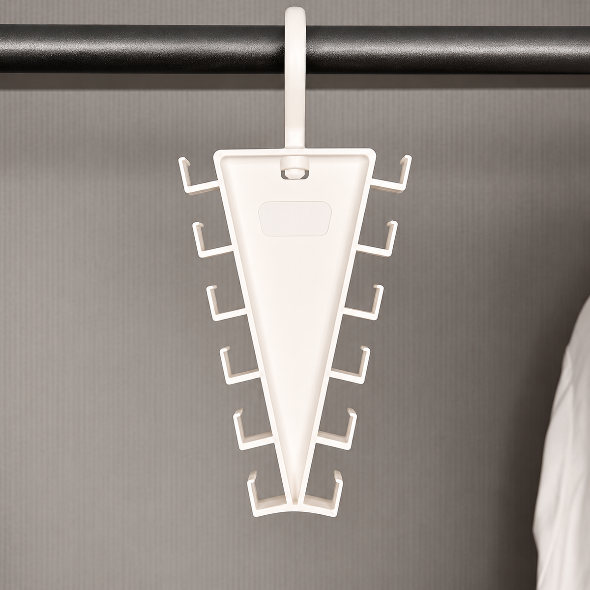 12-Hook Space-Saving Wardrobe Organizer