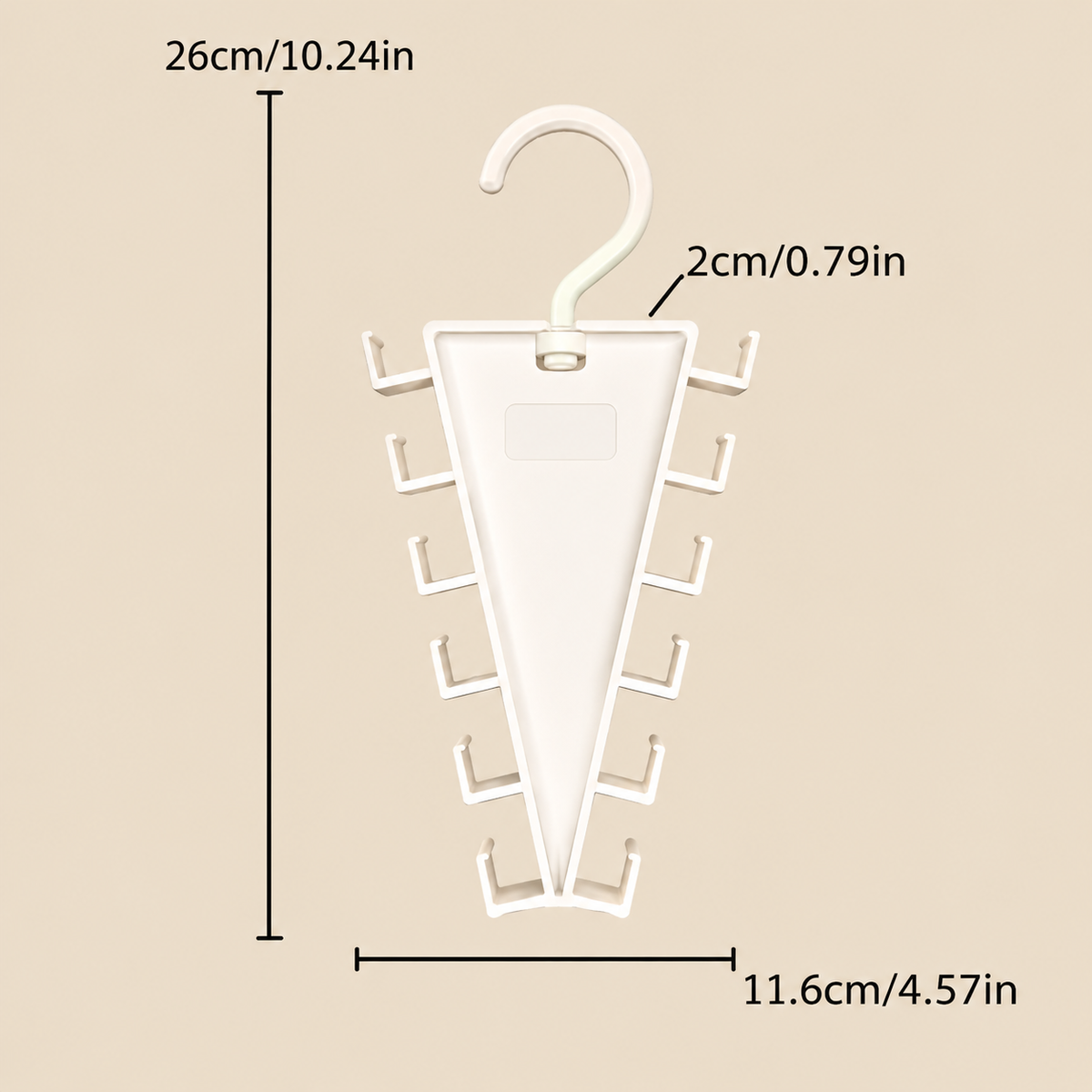 12-Hook Space-Saving Wardrobe Organizer