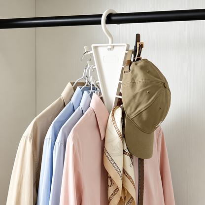 12-Hook Space-Saving Wardrobe Organizer