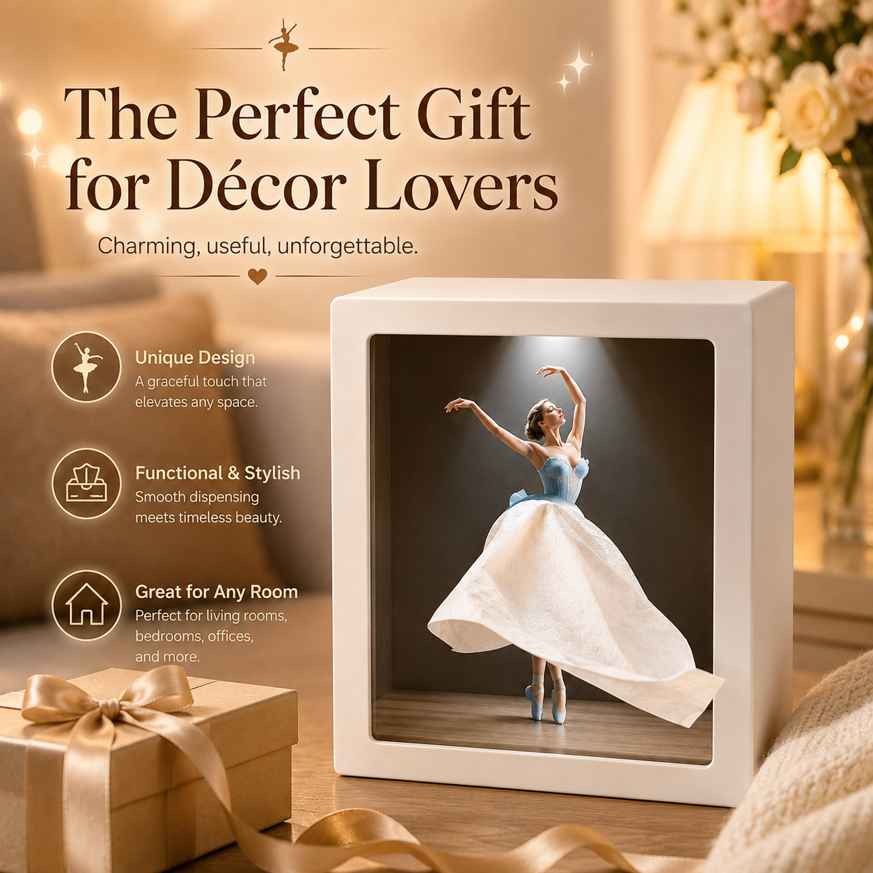 Ballerina Tissue Box