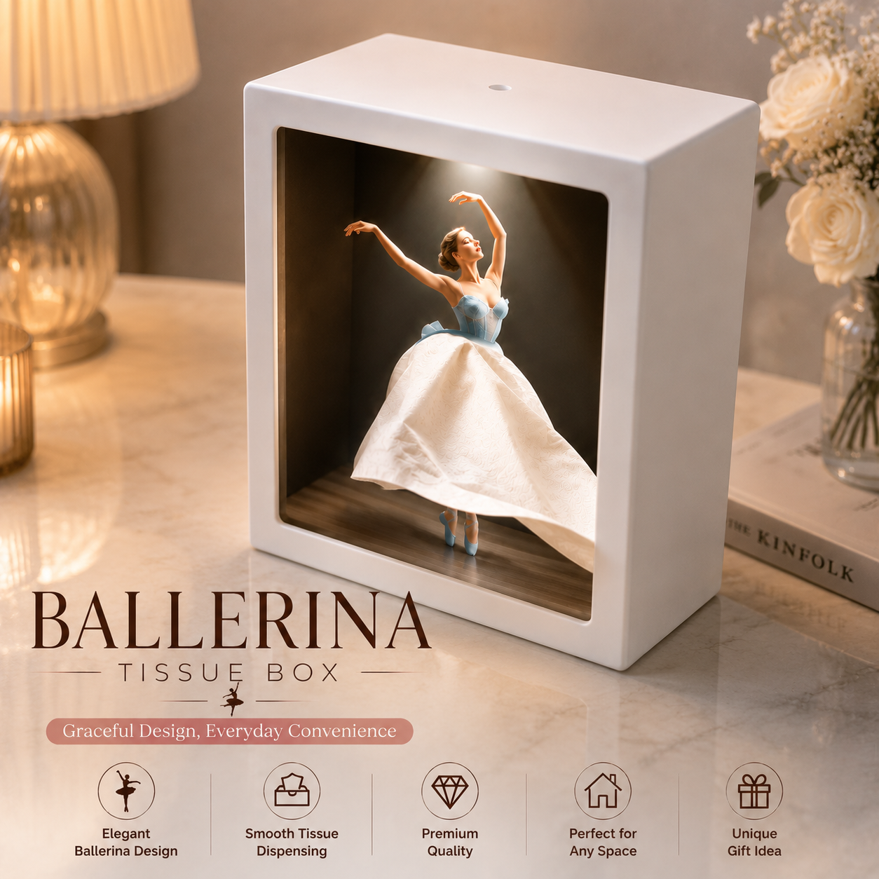 Ballerina Tissue Box