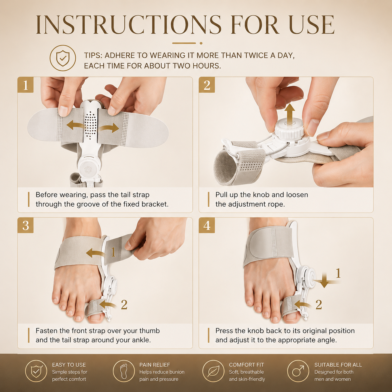 Pain Relief Bunion Toe Corrector