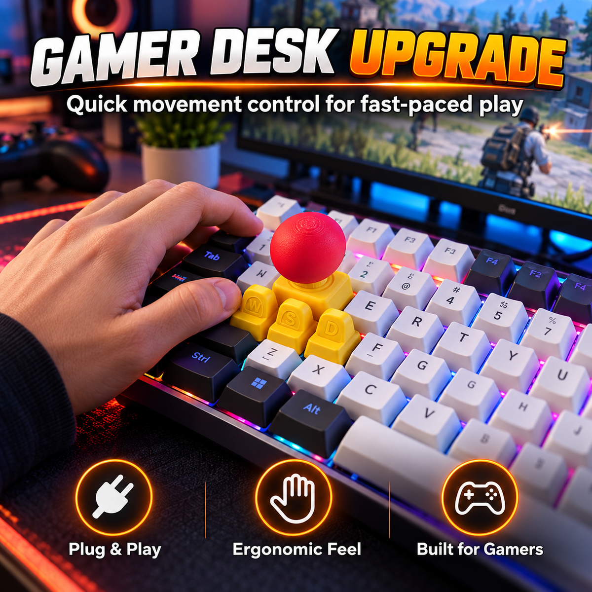 Mechanical Keyboard WASD Joystick Adapter