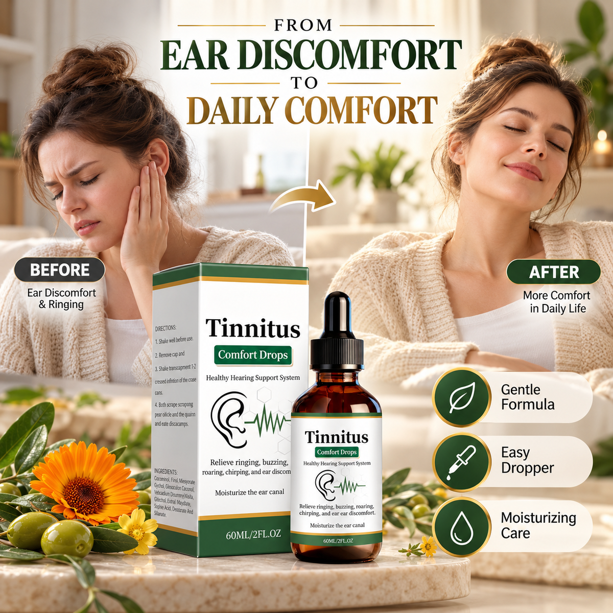 Tinnitus Relief Ear Drops