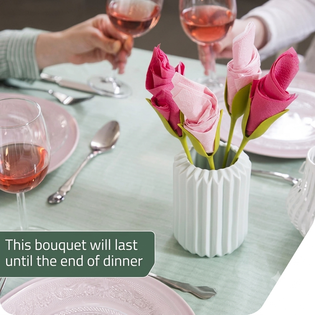 Elegant Tulip Napkin Holder For Dining Tables