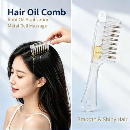 2-in-1 Scalp Massager & Oil Applicator Comb