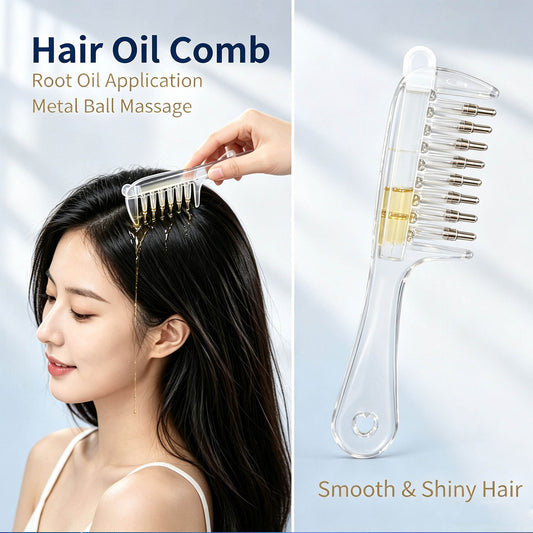 2-in-1 Scalp Massager & Oil Applicator Comb