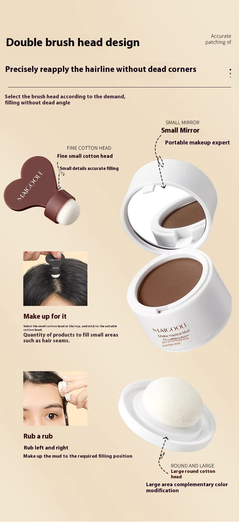 Instant Hairline Shadow Concealer Powder