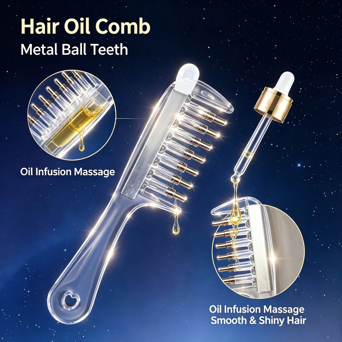 2-in-1 Scalp Massager & Oil Applicator Comb