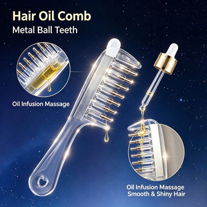 2-in-1 Scalp Massager & Oil Applicator Comb