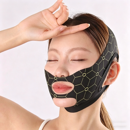 Black Double Chin Reduce Face Lifting Mask
