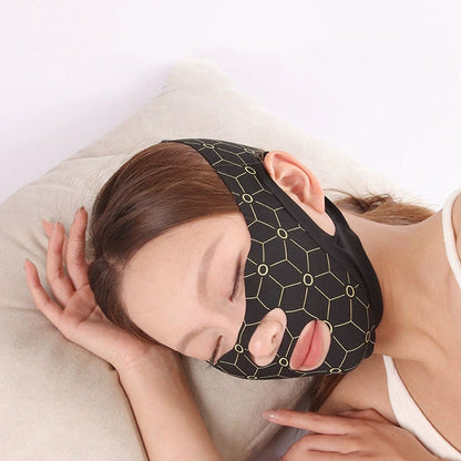 Black Double Chin Reduce Face Lifting Mask