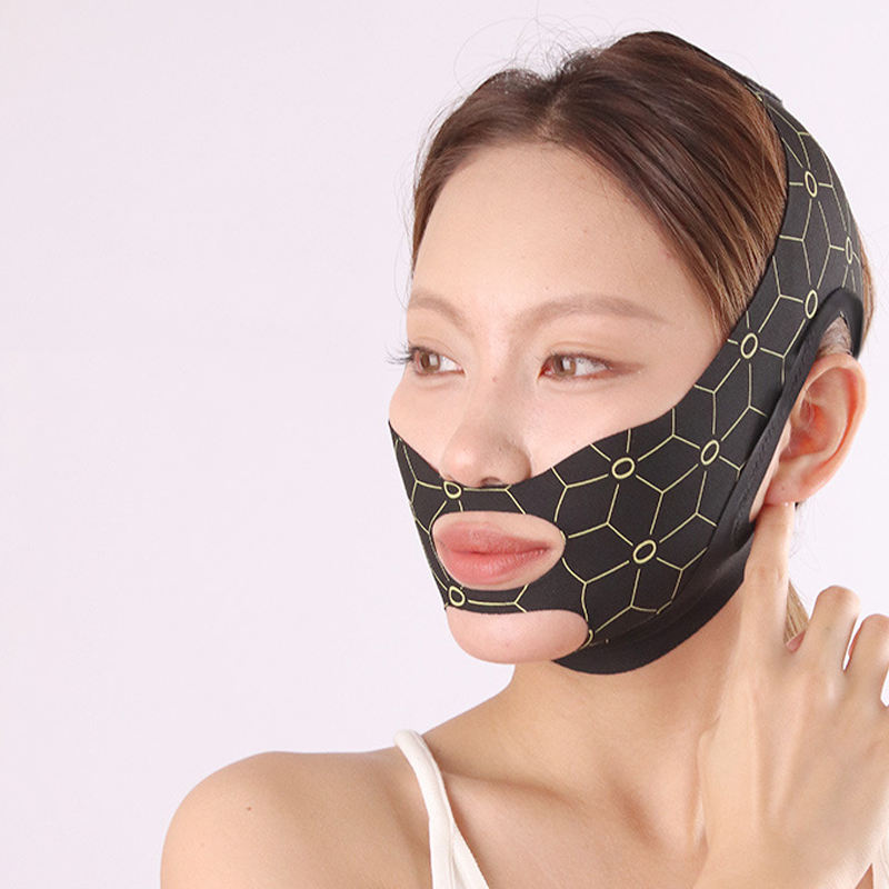 Black Double Chin Reduce Face Lifting Mask