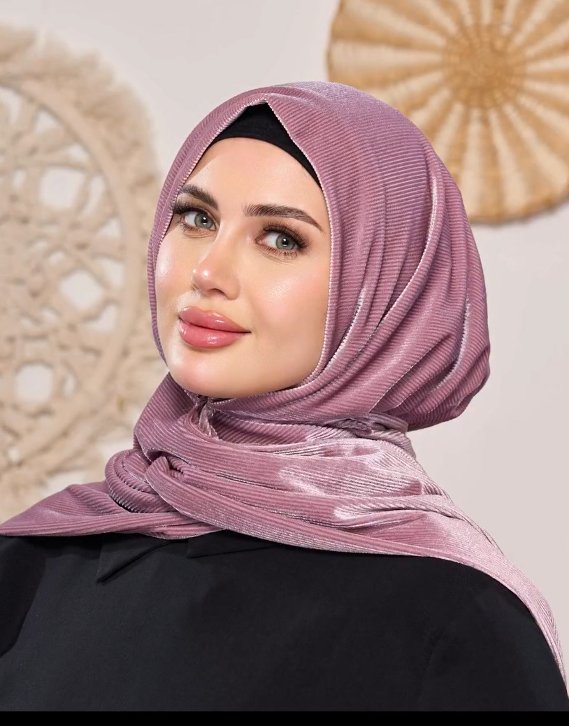 Velvet-Silk Shawl Hijab