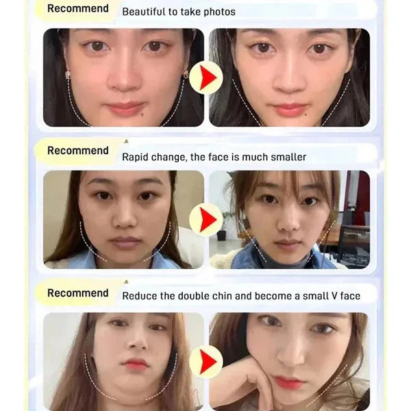 Black Double Chin Reduce Face Lifting Mask