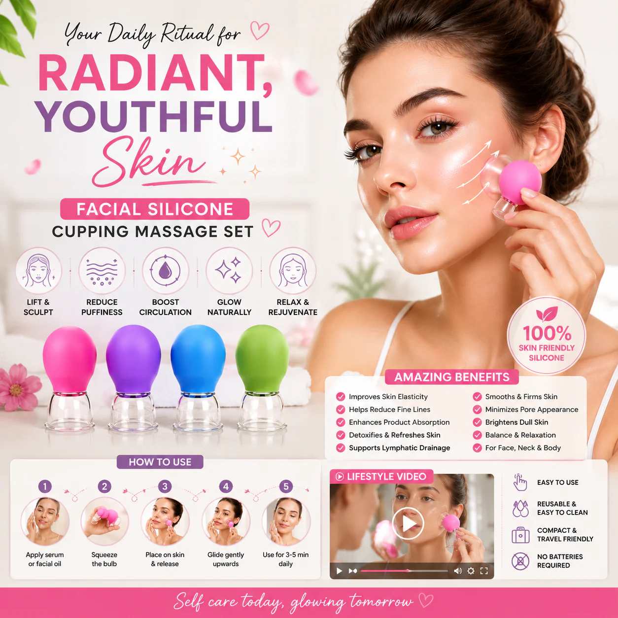 GlowLift Facial Cupping Tool