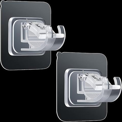 Self-Adhesive Curtain Rod Holder Clamps