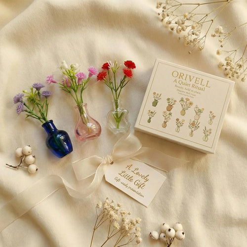 Mini Vase Magnets for Fridge Tiny Glass Vases with Flowers